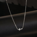 Mini Cross Zircon Necklace