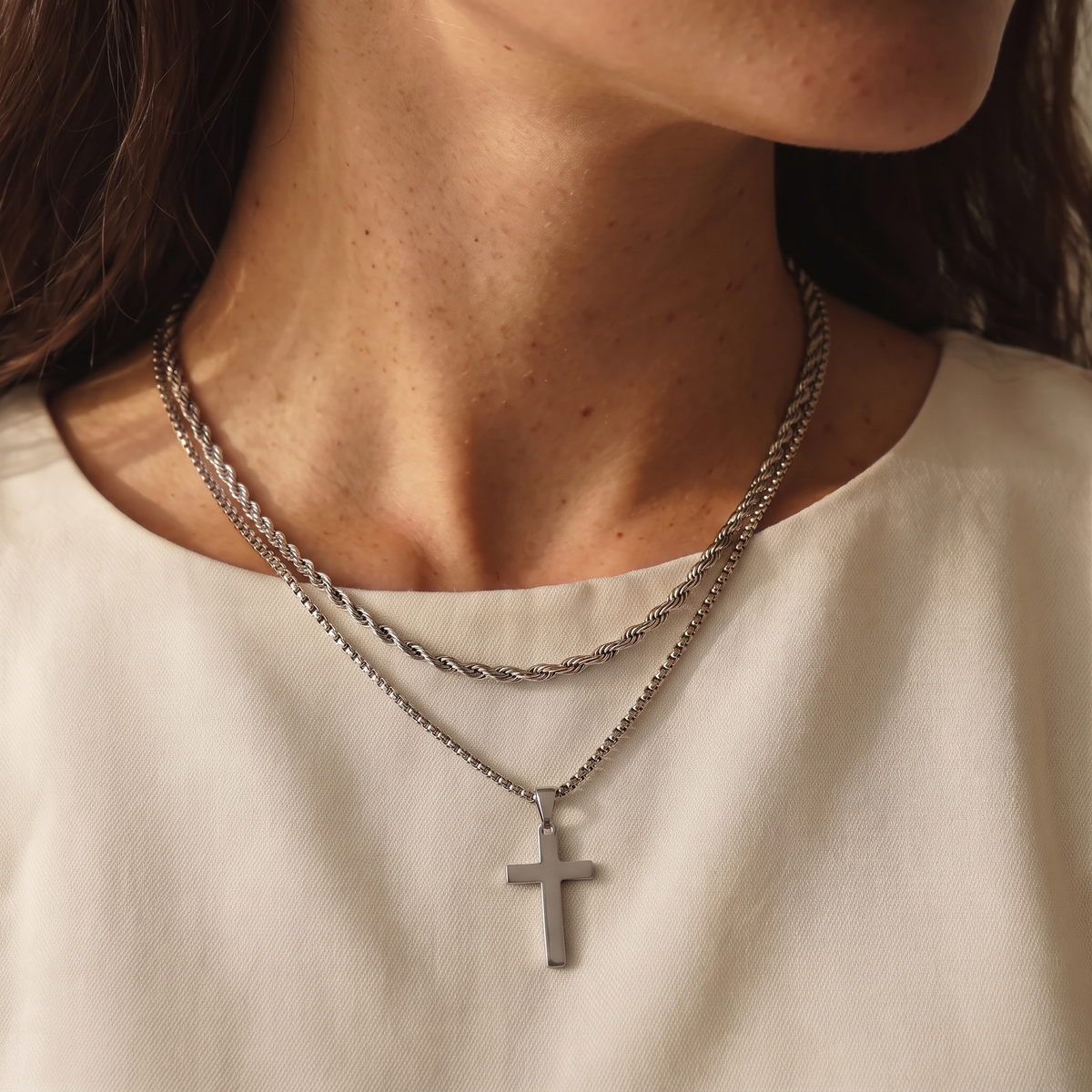 The Double Cross Necklace
