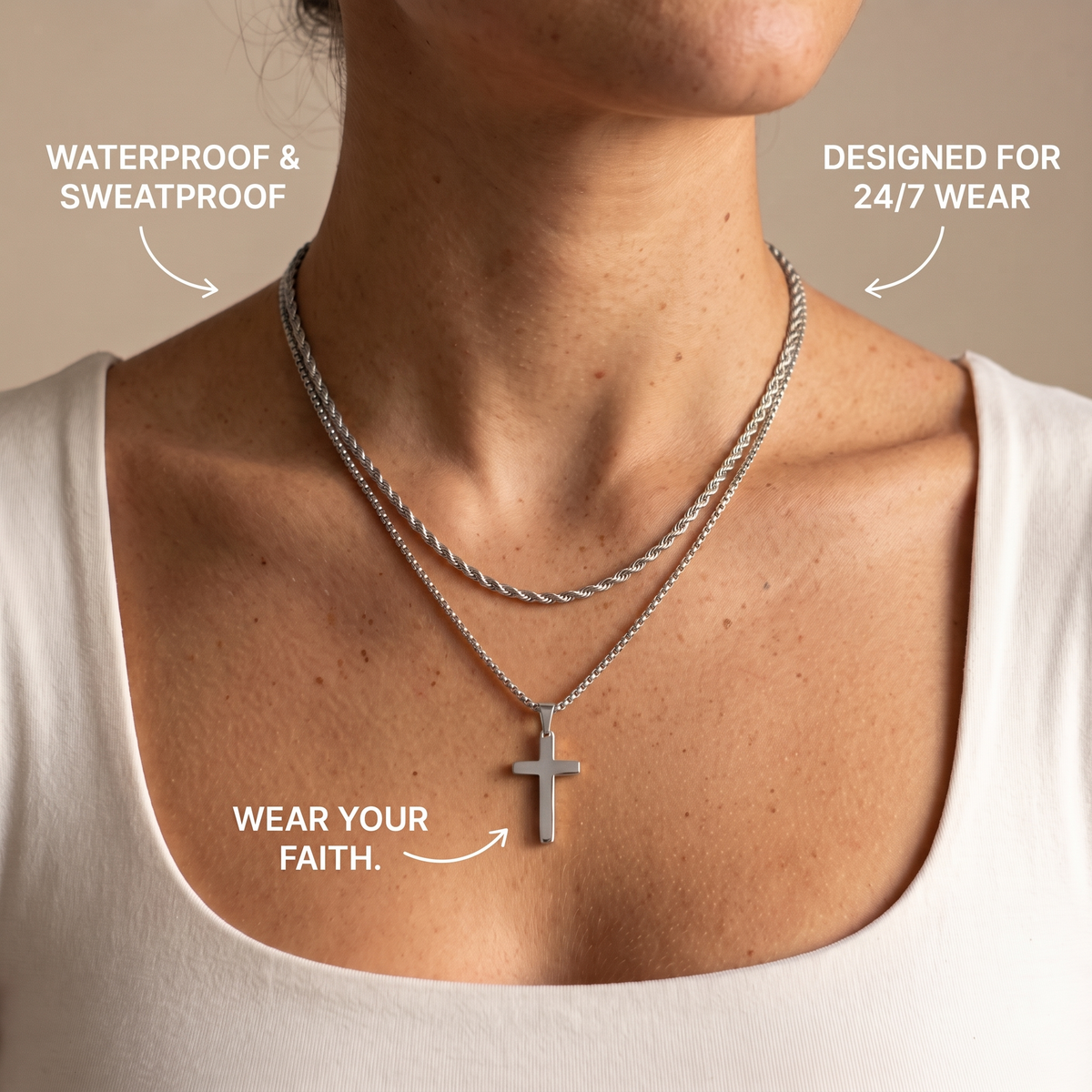 The Double Cross Necklace